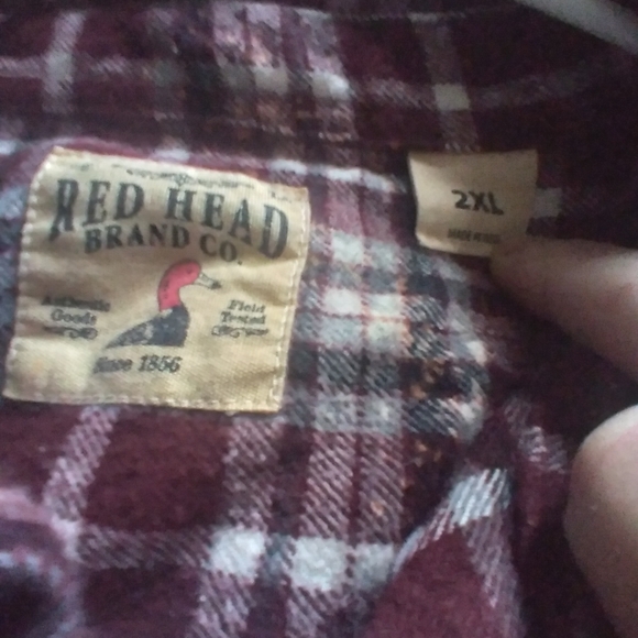 upcycled bleached flannel shirt w/ custom EXORCIST MOVIE back patch - Picture 4 of 4